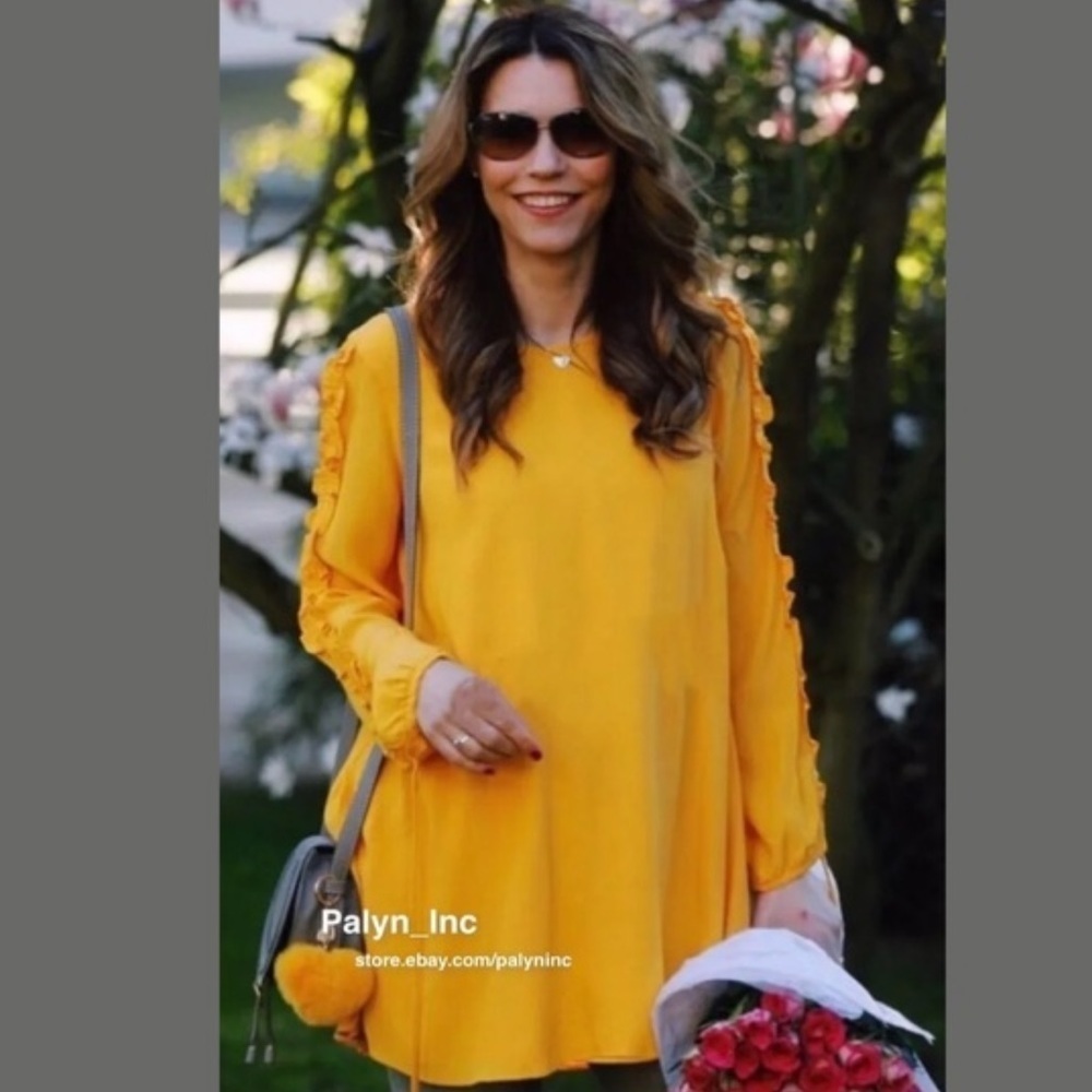 Zara Bright Yellow Mini Dress